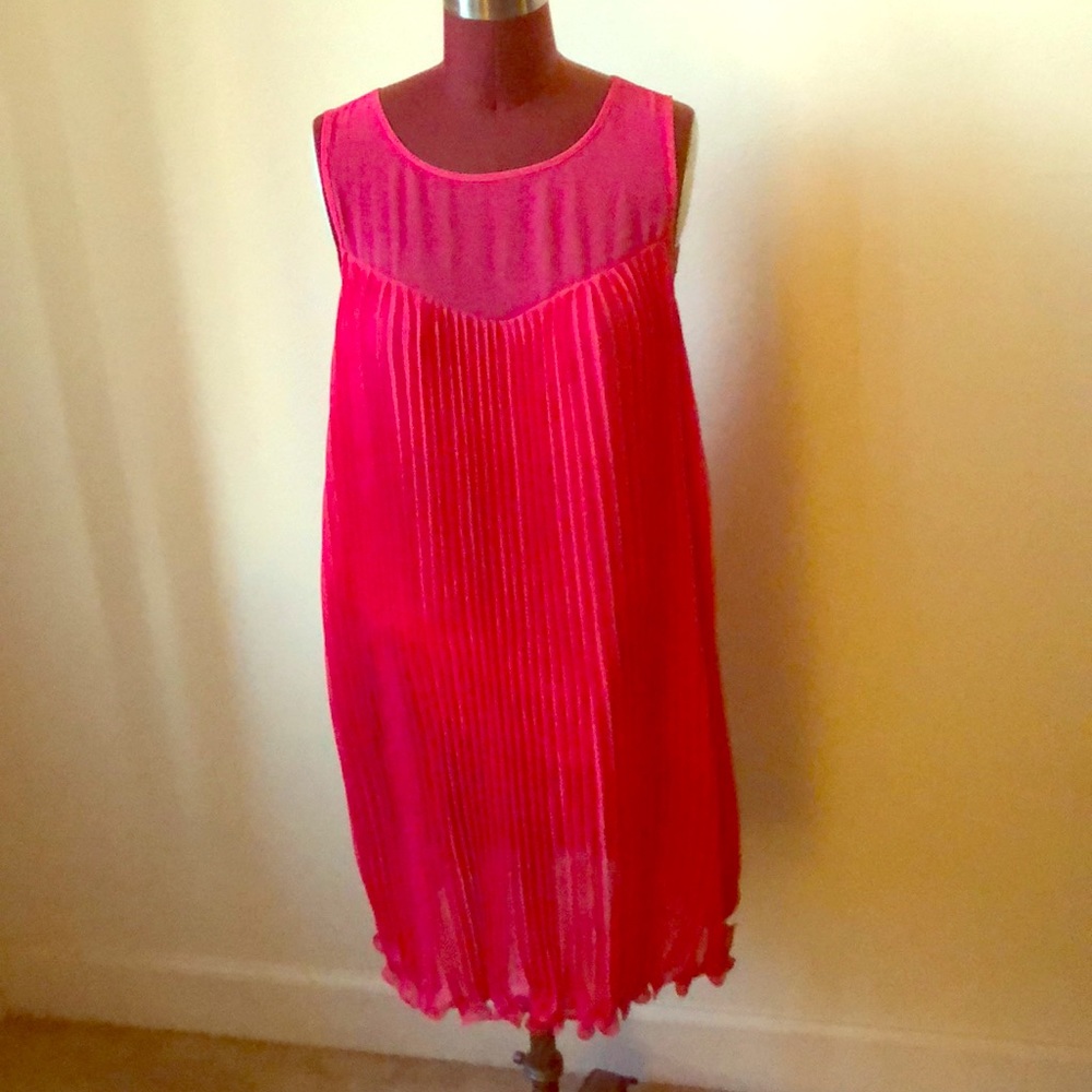 Pink and Orange Maeve dress from Anthropologie